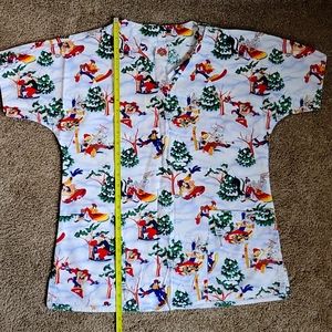 Looney Tunes Unisex Scrub Top